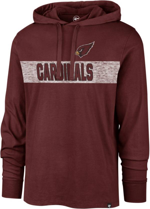 '47 Men's Arizona Cardinals Field Franklin Red Long Sleeve Hooded T-Shirt product image