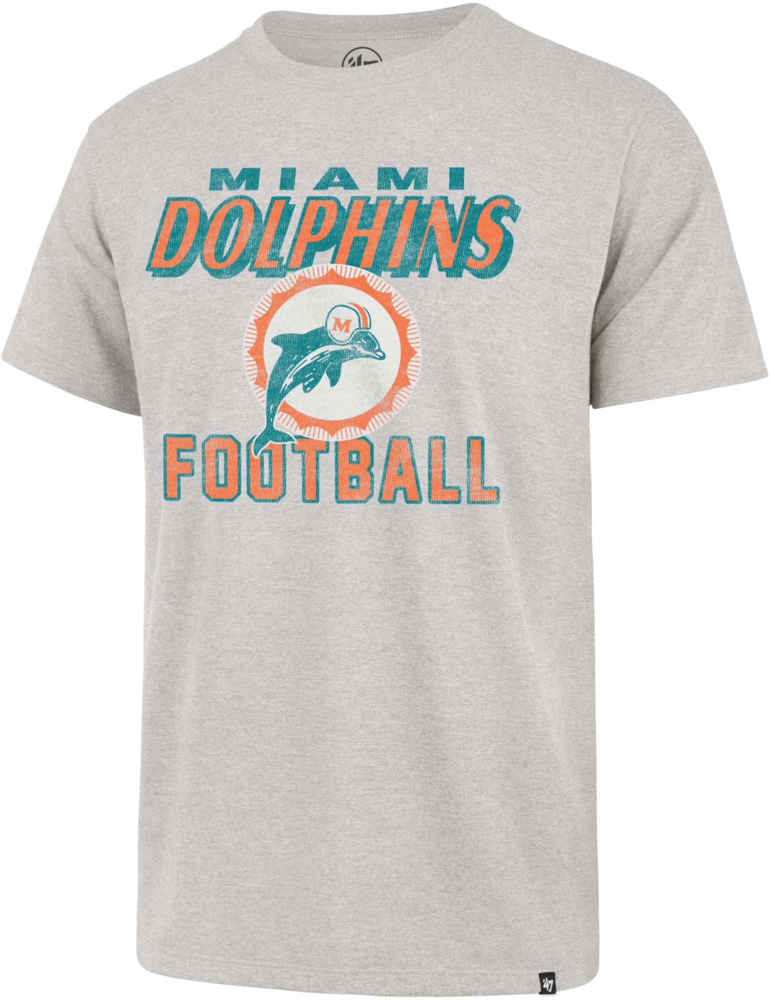 Grey miami store dolphins t shirt