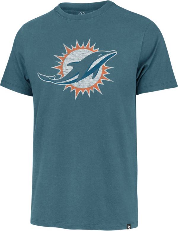 47 Men's Miami Dolphins Franklin Logo Aqua T-Shirt