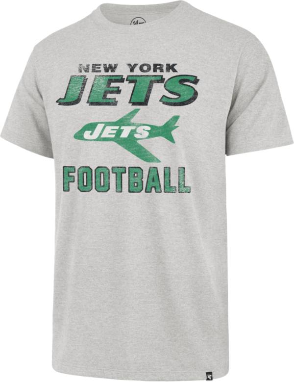 47 Men's New York Jets Dozer Franklin Throwback Grey T-Shirt