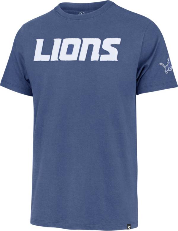 Detroit Lions '47 Field Franklin Hooded Long Sleeve T-Shirt - Blue