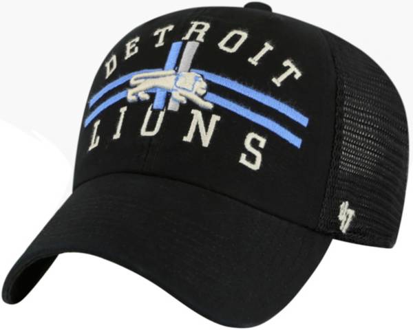 '47 Men's Detroit Lions Highpoint Black Clean Up Adjustable Hat product image