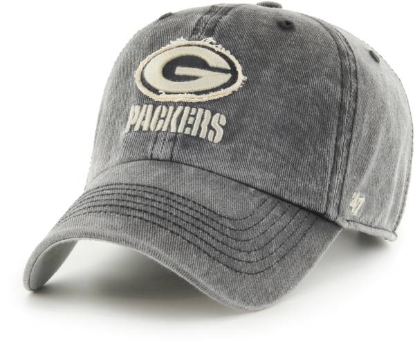 '47 Men's Green Bay Packers Esker Clean Up Black Adjustable Hat product image
