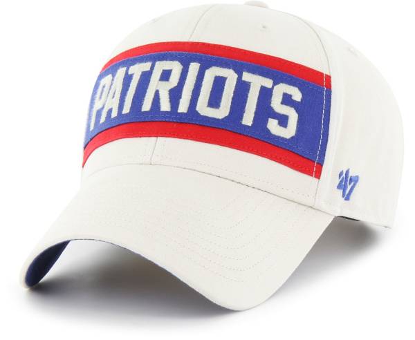 '47 Men's New England Patriots Crossroad MVP White Adjustable Hat product image