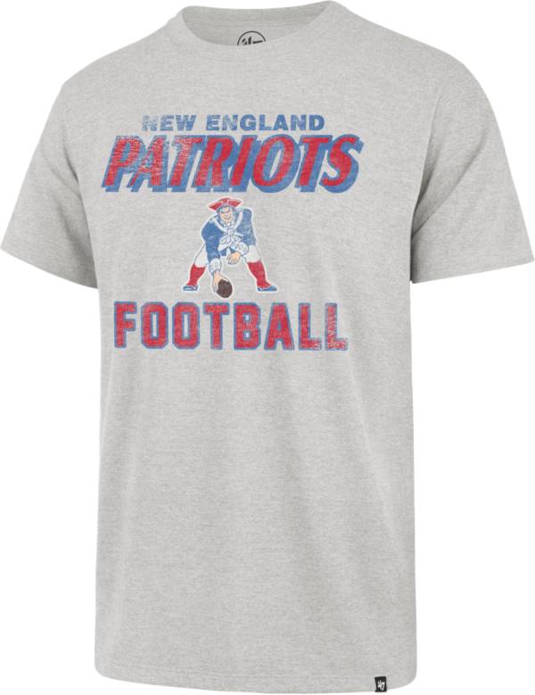 47 Men's New England Patriots Dozer Franklin Throwback Grey T-Shirt