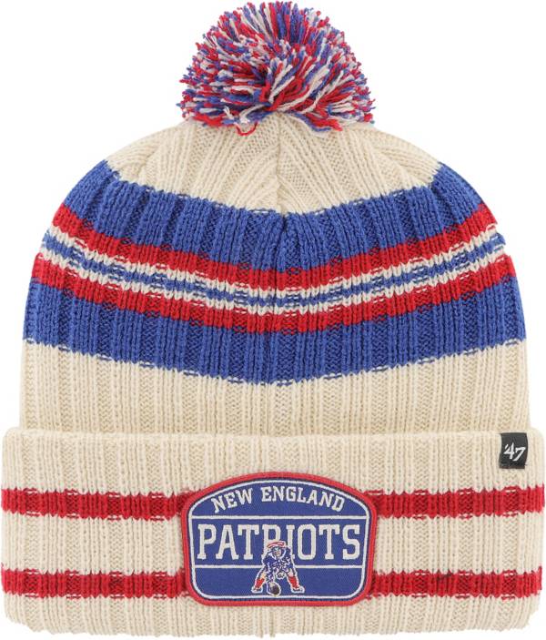 47 Men's New England Patriots Hone White Cuffed Beanie product image