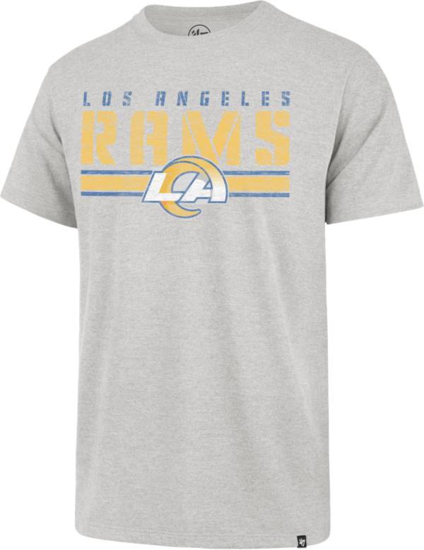 '47 Men's Los Angeles Rams Fumble Recovery Grey T-Shirt product image
