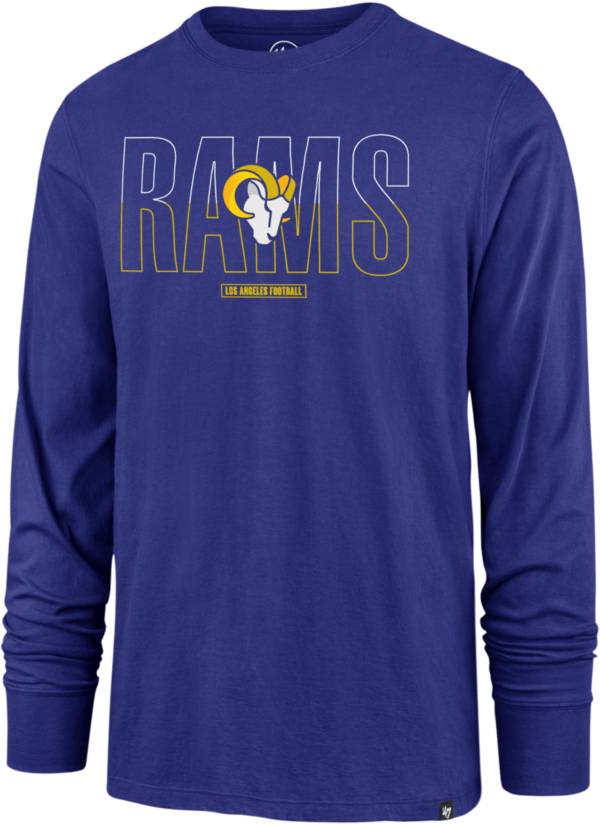 '47 Men's Los Angeles Rams Split Squad Long Sleeve Royal T-Shirt product image