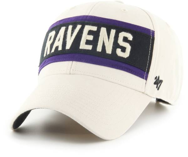 '47 Men's Baltimore Ravens Crossroad MVP White Adjustable Hat product image