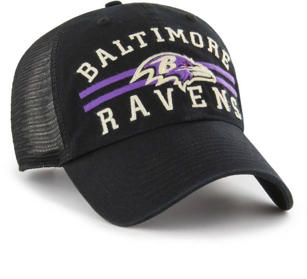 '47 Men's Baltimore Ravens Highpoint Black Clean Up Adjustable Hat product image