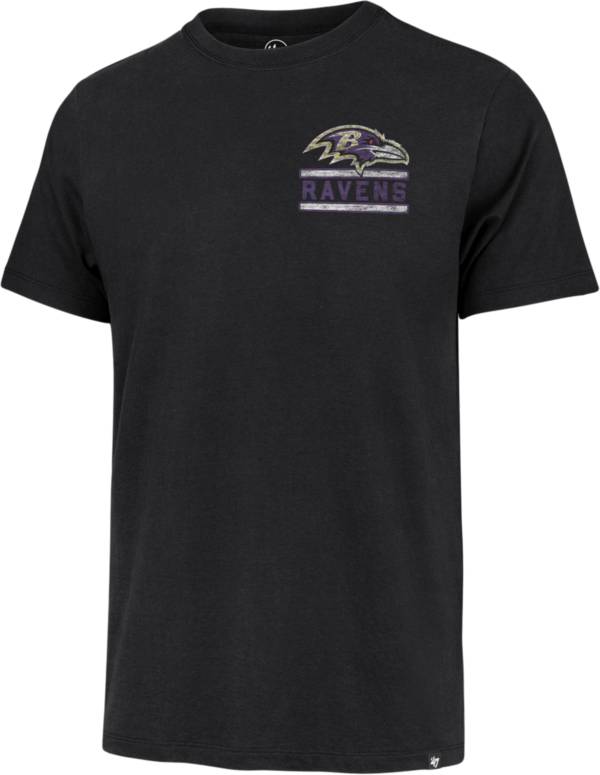 '47 Men's Baltimore Ravens Open Field Franklin Black T-Shirt product image