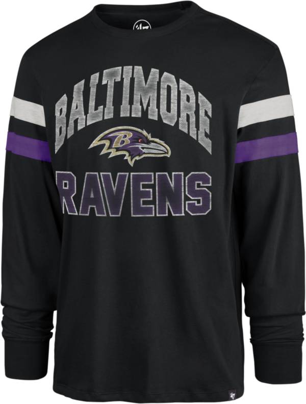 '47 Men's Baltimore Ravens Irving Franklin Black Long Sleeve T-Shirt product image