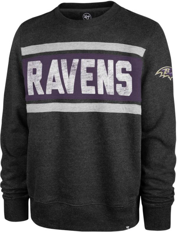 '47 Men's Baltimore Ravens Tribeca Black Crew Sweatshirt product image