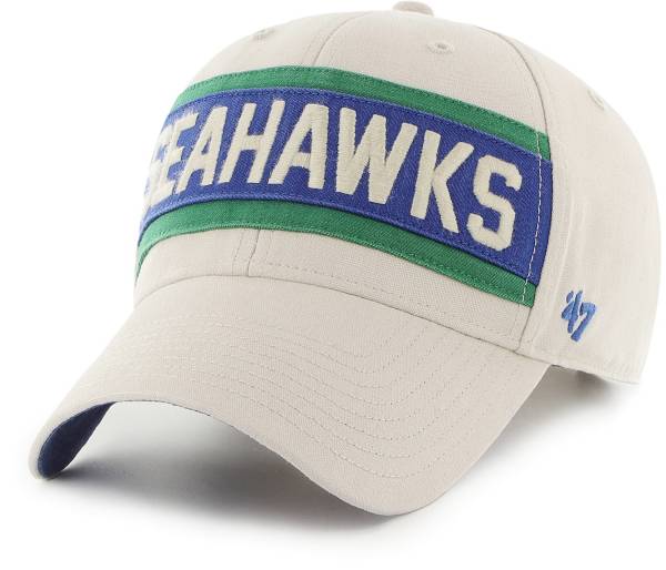 '47 Men's Seattle Seahawks Crossroad MVP White Adjustable Hat product image