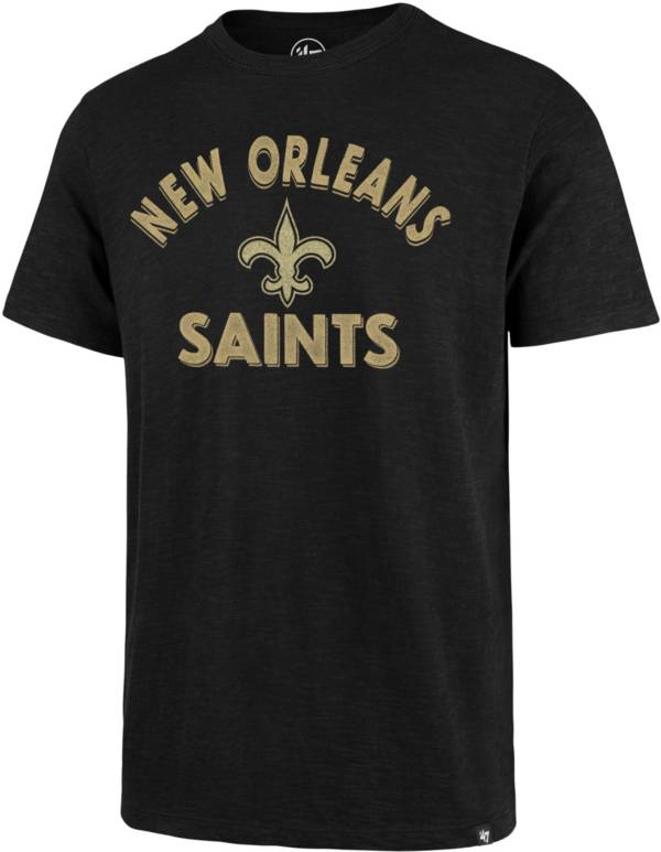 '47 Men's New Orleans Saints Scrum Double Back Black T-Shirt product image