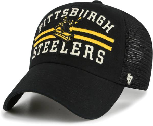 '47 Men's Pittsburgh Steelers Highpoint Black Adjustable Clean Up Hat product image