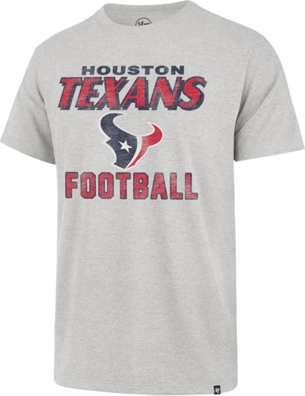 Men's Houston Texans '47 Heathered Gray Dozer Franklin Long Sleeve T-Shirt