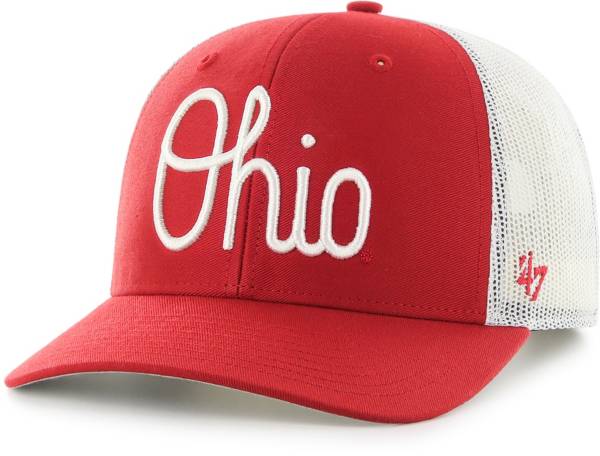 '47 Men's Ohio State Buckeyes Scarlet Article Trucker Adjustable Hat, Red