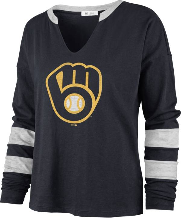 '47 Women's Milwaukee Brewers Blue Celeste Long Sleeve T-Shirt product image