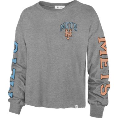 sorry, '47 Women's New York Mets Gray Parkway Long Sleeve T-Shirt is currently out of stock