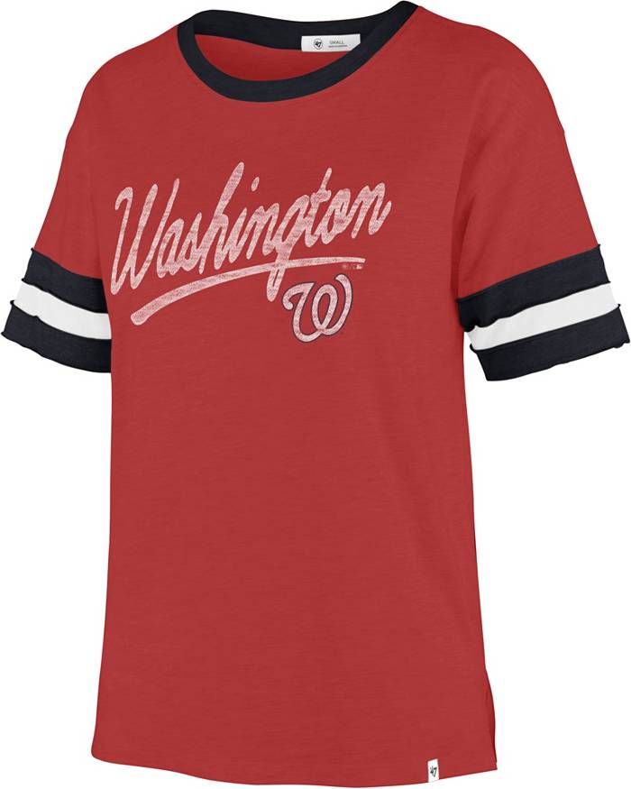 Women's Washington Nationals Nike Black 2022 City Connect Tri-Blend V-Neck  T-Shirt