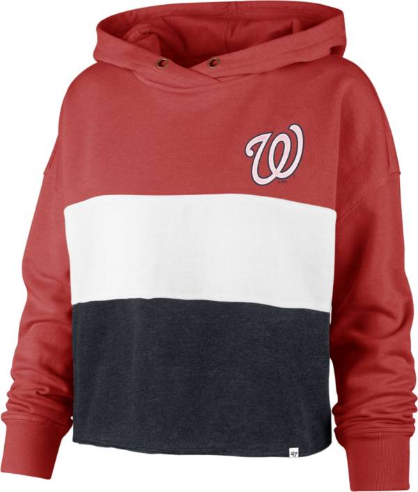 '47 Women's Washington Nationals Red Lizzy Cut Off Hoodie product image