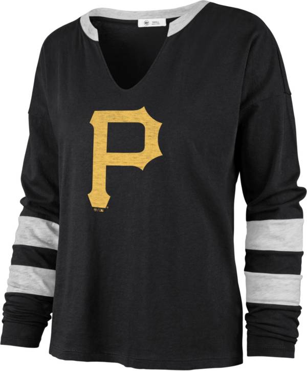 '47 Women's Pittsburgh Pirates Black Celeste Long Sleeve T-Shirt product image