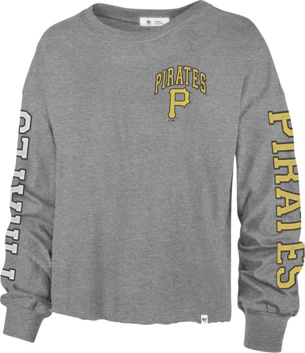 '47 Women's Pittsburgh Pirates Gray Parkway Long Sleeve T-Shirt product image
