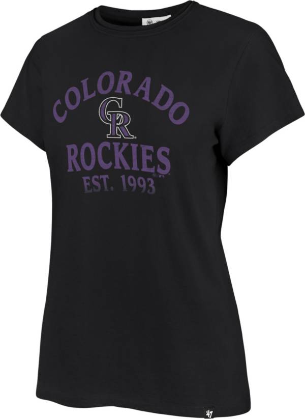 '47 Women's Colorado Rockies Black Fade Frankie T-Shirt product image