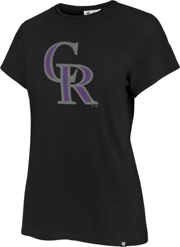 '47 Women's Colorado Rockies Black Premuim Frankie T-Shirt product image