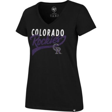 sorry, '47 Women's Colorado Rockies Black Glitter Rival V-Neck T-Shirt is currently out of stock