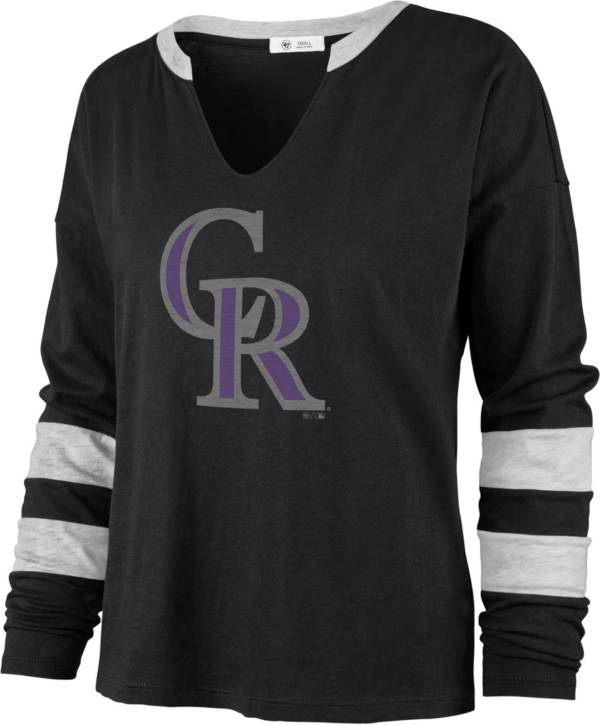 '47 Women's Colorado Rockies Black Celeste Long Sleeve T-Shirt product image