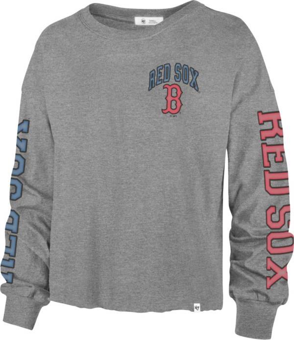 '47 Women's Boston Red Sox Gray Parkway Long Sleeve T-Shirt product image