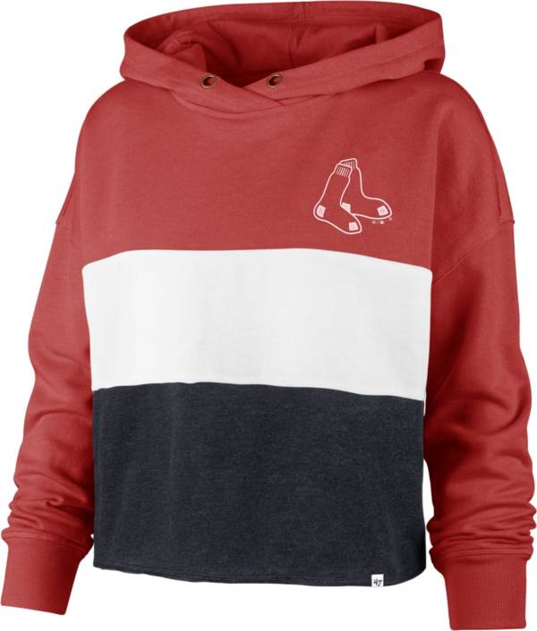 '47 Women's Boston Red Sox Red Lizzy Cut Off Hoodie product image
