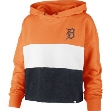 sorry, '47 Women's Detroit Tigers Orange Lizzy Cut Off Hoodie is currently out of stock