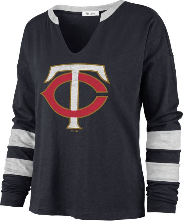 Men's Nike Navy Minnesota Twins Over Arch Long Sleeve T-Shirt