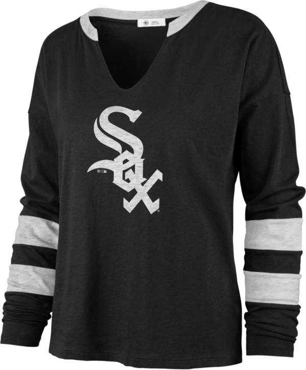 '47 Women's Chicago White Sox Black Celeste Long Sleeve T-Shirt product image