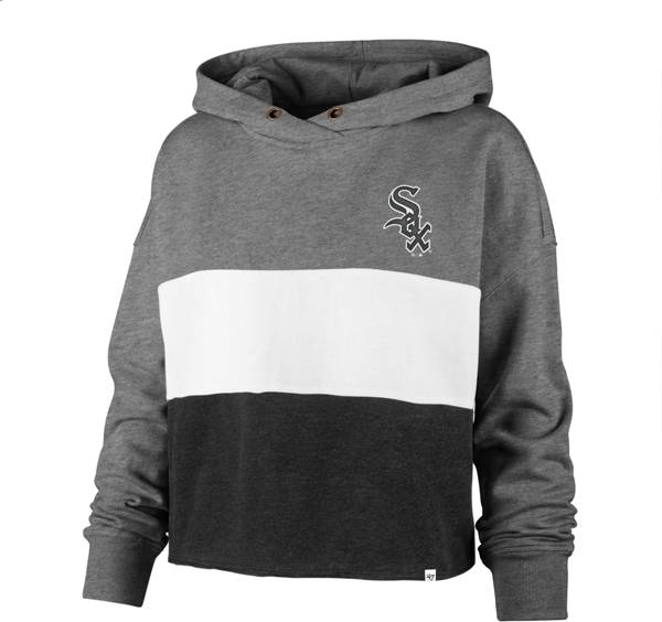 '47 Women's Chicago White Sox Gray Lizzy Cut Off Hoodie product image