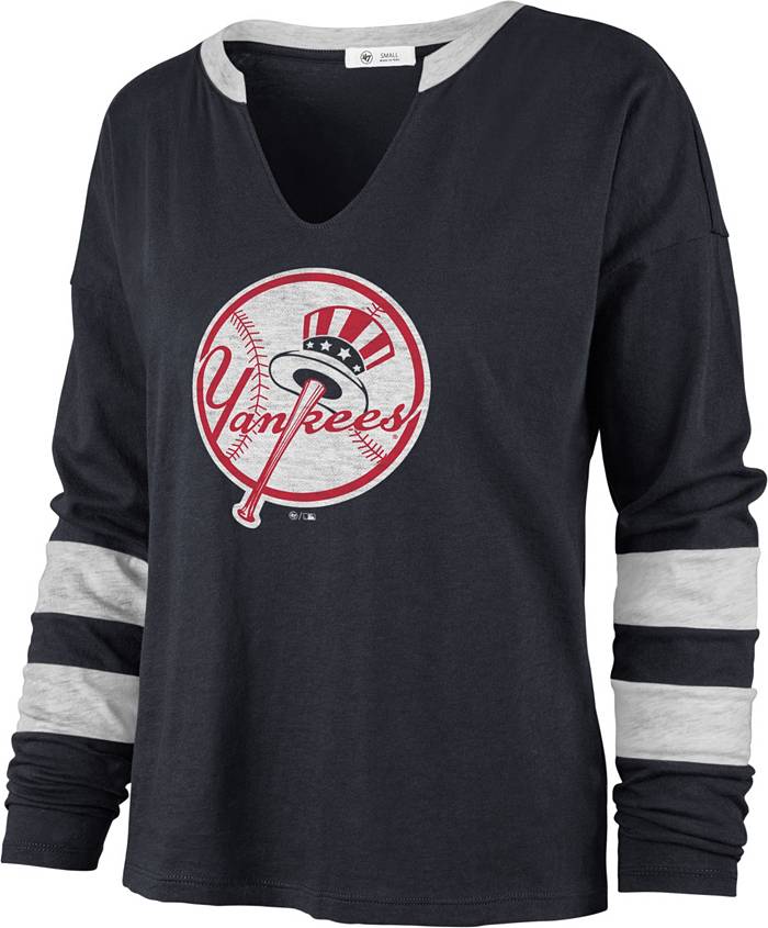 New York Yankees MLB '47 Basic Logo Raglan Long Sleeve T-Shirt