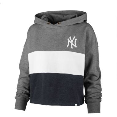 sorry, '47 Women's New York Yankees Gray Lizzy Cut Off Hoodie is currently out of stock