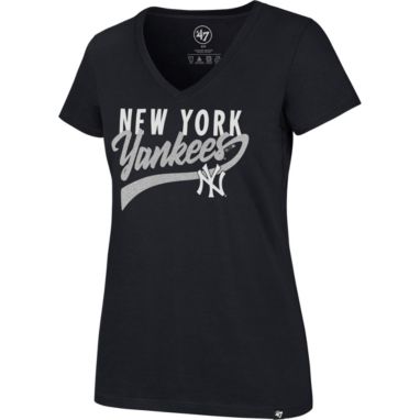 sorry, '47 Women's New York Yankees Navy Glitter Rival V-Neck T-Shirt is currently out of stock