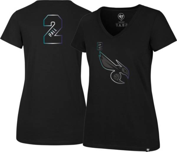 '47 Women's 2021-22 City Edition Charlotte Hornets LaMelo Ball #2 Black T-Shirt product image