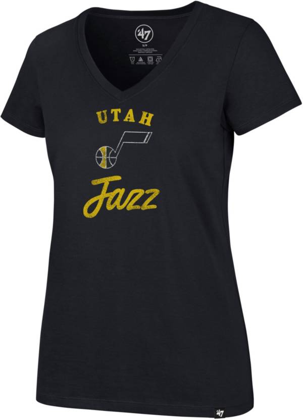 ‘47 Women's Utah Jazz Navy Script T-Shirt product image