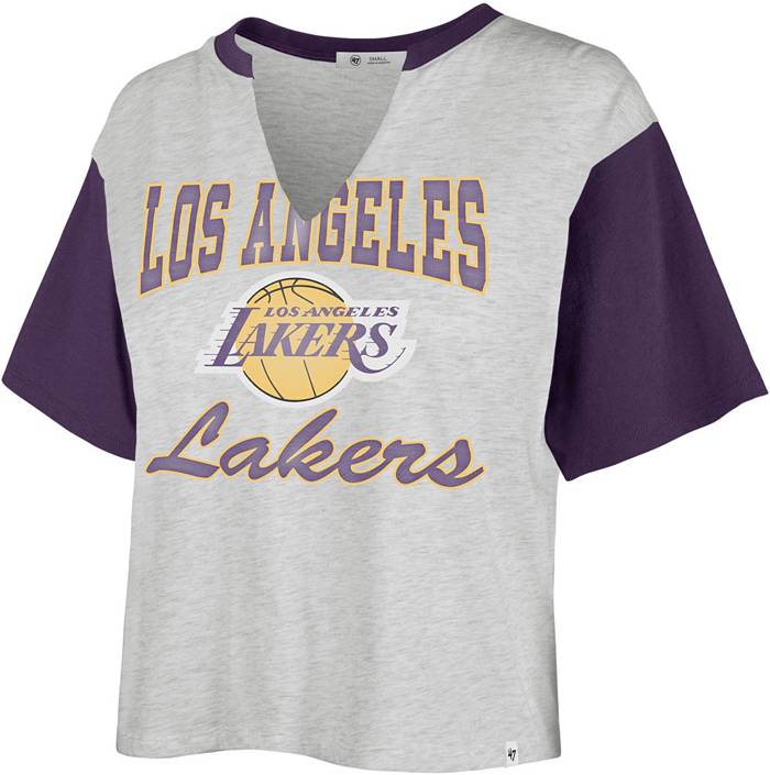 NBA Los Angeles Lakers Crop Tee - Grey - X-Large