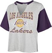Los Angeles Lakers Women's Space Dye Crop Top Long Sleeve 22 / 2XL