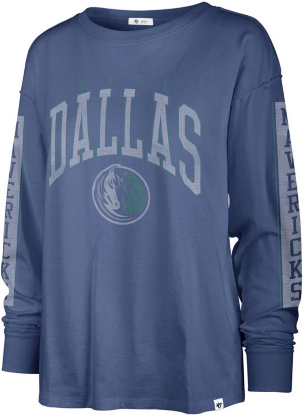'47 Women's 2022-23 City Edition Dallas Mavericks Blue Long Sleeve T-Shirt product image