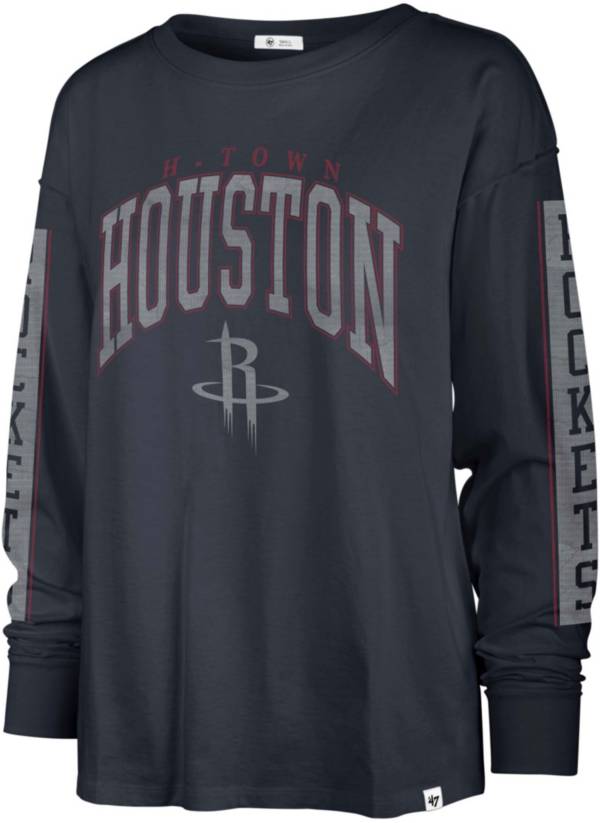 '47 Women's 2022-23 City Edition Houston Rockets Blue Long Sleeve T-Shirt product image