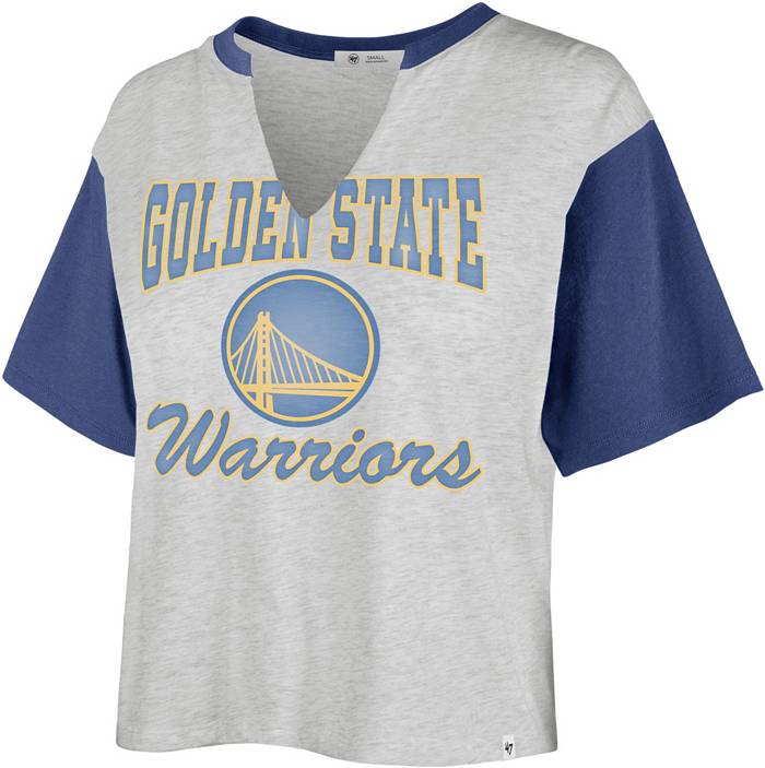 Women's New Era Red Golden State Warriors Color Pack Cropped Top Pullover Hoodie Size: Small