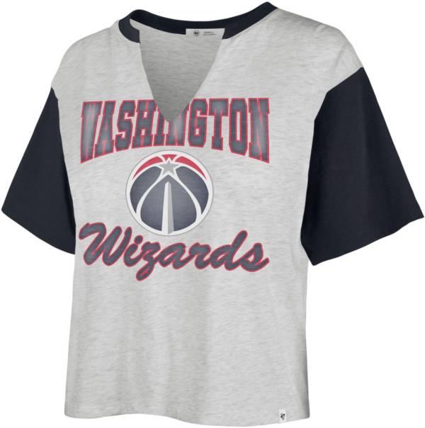 '47 Women's Washington Wizards Grey Dolly Cropped T-Shirt product image