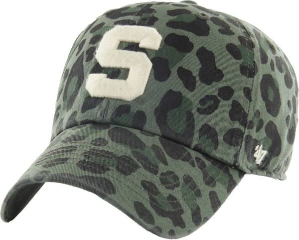 '47 Women's Michigan State Spartans Green Cheetah Clean Up Adjustable Hat product image